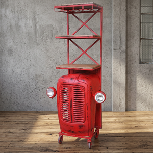 Mueble de Hierro Industrial, Estilo Antiguo, Hecho a Mano, Barra Grande para Bar, Diseño de Tractor Pintado a Mano, Mueble para Sala de Estar, Comedor, Hotel - Product Image 2