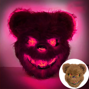 <span class=keywords><strong>Masque</strong></span> EL de <span class=keywords><strong>Lapin</strong></span> pour Festival Cosplay Halloween et Carnaval, <span class=keywords><strong>Masque</strong></span> Effrayant d'Ours Sanglant d'<span class=keywords><strong>Horreur</strong></span> Clignotant à LED pour Fête Costumée - Product Image 1