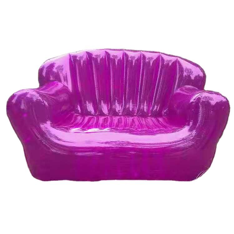 90's Pink Inflatable Chair Purple 90s Plastic Blow Up Chair