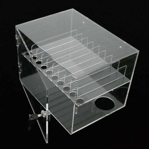 Caja de almacenamiento de acrílico transparente para teléfono móvil con servicio de corte para depósito de seguridad confidencial de empleado o estudiante - Product Image 3