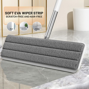 Fregona de microfibra de 40cm para limpieza de suelos, uso en seco y húmedo, fregona de rotación de 360 manos libres con cubo, juego de fregona raspadora <span class=keywords><strong>flotante</strong></span> mágica - Product Image 6