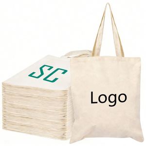 Sacs de courses réutilisables en coton écologiques et durables avec logo personnalisé pour la promotion publicitaire - Product Image 2