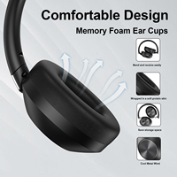 Casque sans fil supra-auriculaire OEM ANC Silent Disco 5.3 stéréo à réduction de bruit active avec microphone