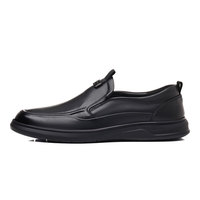 Nouvelles arrivées : chaussures homme en cuir pleine fleur, style business casual, dessus en cuir véritable souple, antidérapantes, confortables pour tous les jours.