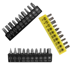 Drill <b>Bit</b> <b>Set</b> 1/4 Hex Shank Torx Phillips Flathead Steel <b>Bits</b> For Electric <b>Screwdriver</b> And Cordless Drill - Product Image 1