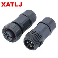 XATLJ série M19 connecteur étanche à verrouillage rapide à 4 cœurs mâle femelle Nylon CE ETL UL94V-0 approuvé pour l'énergie solaire PCB