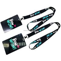 Nouveau style – Cartes d'accès professionnelles personnalisées pour événements d'entreprise, porte-badges en PVC imprimés par transfert thermique, avec cordon en nylon noir