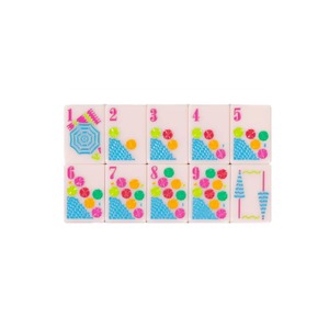 <span class=keywords><strong>Jeu</strong></span> <span class=keywords><strong>de</strong></span> Mahjong Américain <span class=keywords><strong>de</strong></span> Luxe Série Floride, Tuiles Flamant Rose et Palmier, 166 Pièces, <span class=keywords><strong>Jeu</strong></span> <span class=keywords><strong>de</strong></span> Société Tropical Gravé Plage - Product Image 2