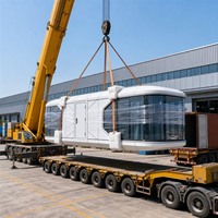Desain Modular Portabel yang Dapat Dipindahkan, Tersedia Stok, MOQ Rendah, Grosir, Pengiriman Cepat, Rumah Kontainer untuk Akomodasi Sementara
