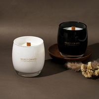 Boîte d'emballage de boîte cylindrique personnalisée de marque privée de décoration intérieure haut de gamme de luxe Bougie parfumée végétalienne en cire de soja faite à la main