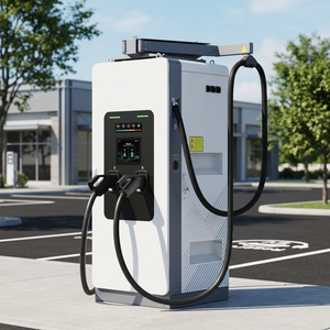 สถานีชาร์จรถยนต์ไฟฟ้าอัตโนมัติพร้อมสายเคเบิลยืดหดได้ Starcharge Titan V5 120kW 180kW UL CE OCPP 2.0 หน้าจอ 10.4 นิ้ว - Product Image 1