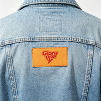 Écussons en cuir PU sérigraphiés avec logo personnalisé, étiquettes écologiques pour jeans et vêtements, accessoires de couture pour vêtements, OEM