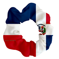 Élastiques à cheveux avec drapeau dominicain pour femmes, filles et enfants, accessoires pour cheveux patriotiques, attaches pour queues de cheval