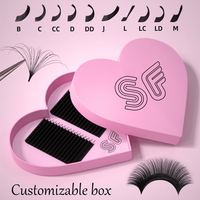 Extensions de cils Dark Lash en plateau – Vente en gros de cils en soie douce, noir mat, volume cachemire, velours – Qualité supérieure
