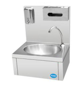Commerciële Roestvrij 304 Hand Wassen Knie Operated Wasbak Ziekenhuis