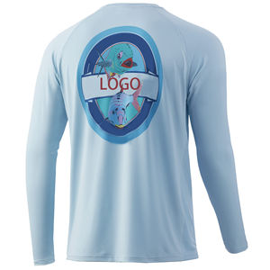 Camisa de Pesca para Hombre, Diseño Personalizado con Logotipo, Tejido Elástico en 4 Direcciones, Poliéster y Spandex, Protección Solar e Impermeable - Product Image 3