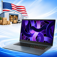 Nouvel ordinateur portable professionnel de 18,5 pouces avec grand écran, stock entrepôt USA, Intel i3-10100Y, double 8 Go de RAM, SSD 256 Go, FHD IPS
