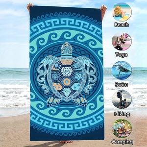 Ocean Animals <b>Microfiber</b> <b>Beach</b> <b>Towel</b> Printed Bath <b>Towel</b> Lightweight Non-Fading Oversized Quick Dry Sand Free for <b>Beach</b> Vacatio 2 - Product Image 2