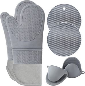 Ensemble de maniques et de protège-plats en silicone résistant à la chaleur pour la cuisson – Vente chaude - Product Image 1