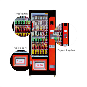 Máy bán hàng tự động combo đồ ăn nhẹ và đồ uống nhỏ XY dành cho nhà sản xuất, cửa đơn, dành cho thị trường Mỹ - Product Image 4