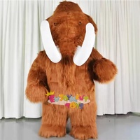 Costume de mascotte gonflable de mammouth gonflable de 2 mètres d'espèces anciennes pour adultes