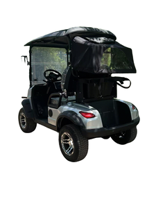 Voiturette de golf 2 places avec pare-chocs avant et cadre de protection en fer, support de sac de golf en option et housse de sac imperméable - Product Image 3