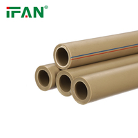 Tuyau en plastique IFAN de haute qualité PN16 pour eau froide 20-160mm, tube d'eau PPR vert pur