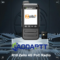 Radio PoC 4G GaodaPTT, portée mondiale, étanche IP67, talkie-walkie flottant, interphone portable Android, radio bidirectionnelle avec carte SIM