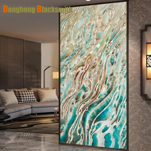 Thép không gỉ Khung kính separator kim loại trang trí nội thất <span class=keywords><strong>cutout</strong></span> Divider phân vùng tường Màn hình Phòng ngăn cho nhà hàng - Product Image 4