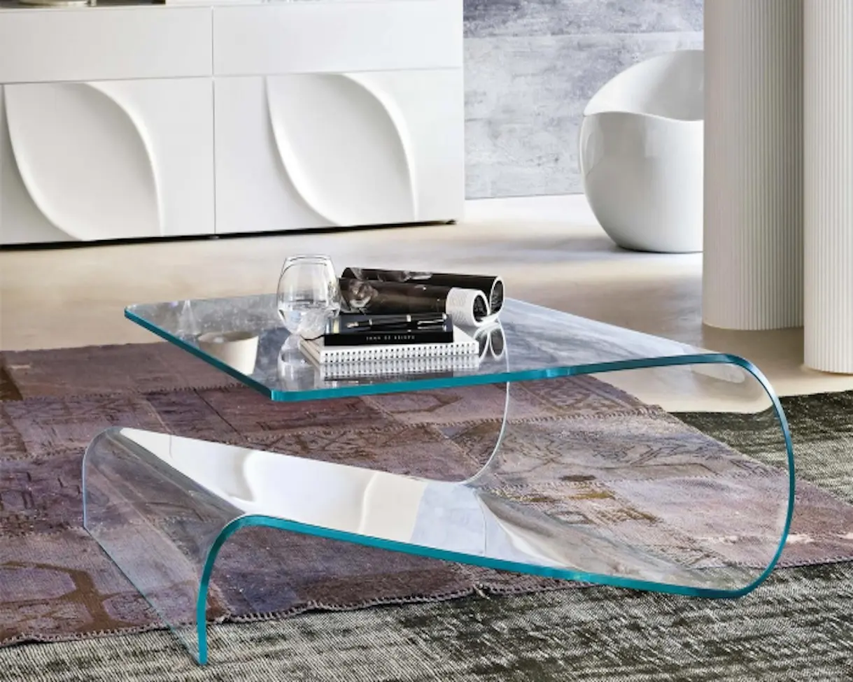 Table basse design villa light de luxe en plastique renforcé de fibre de verre table d'appoint de salon personnalisée de style minimaliste