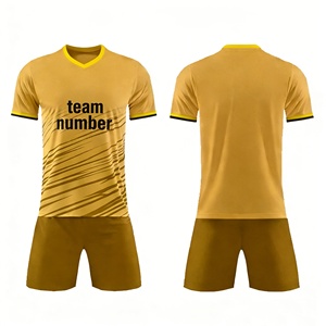 เสื้อฟุตบอลใหม่สำหรับผู้ชายสำหรับทีมผู้ใหญ่ ฝึกซ้อม-100% โพลีเอสเตอร์ ยืดหยุ่น แห้งเร็ว แขนสั้น ชุดกีฬาฟุตบอล F05 - Product Image 6