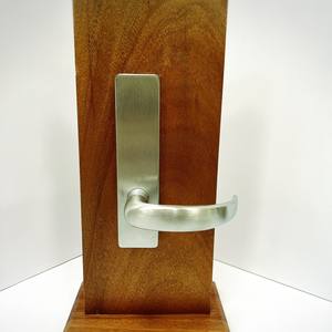 Cerradura mecánica duradera con manija, panel de hierro plateado para viviendas económicas, puerta interior de baño y dormitorio - Product Image 4