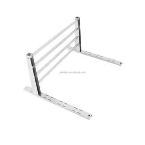 Étagère murale ronde en acier inoxydable, support mural réglable en hauteur pour le rangement dans les cuisines d'hôtel - Product Image 4