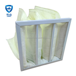 Filtre à poches en aluminium M5 M6 F7 F8 F9 à efficacité moyenne, fabriqué en Chine, <span class=keywords><strong>nouveau</strong></span> filtre à sac en fibres synthétiques pour salle blanche - Product Image 3