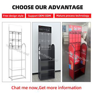 Exhibidores de Supermercado de Hierro y Madera Personalizados YX, Exhibidores Giratorios para Bebidas y Estanterías, Almacenamiento Ligero - Product Image 6