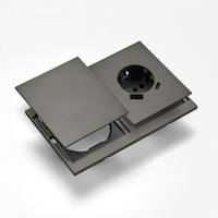 Interruptores y Enchufes de Pared WESA Ultrafinos con Botón Pulsador EU de 1/2/3 Vías con Enchufe USB Tipo C, Combinación Libre, Diseño Moderno de Lujo