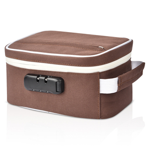 Smell Proof Stash Box BSCI Factory Travel Smell Proof Stash Box Odor Proof Bag With Combination Lock Stash Bag For Herbs Grinders Pipes