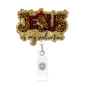 Portacredenciales Acrílico Brillante con Destellos, Retráctil, para Personal Médico y de Enfermería |   Duradero y a la Moda - Product Image 1