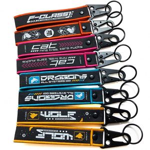Newest <b>Custom</b> Fabric Lanyard Keychain Embroidered Flight Airplane Jet Tags for Car Motorcycle Move <b>Key</b> Holder Tag - Product Image 1