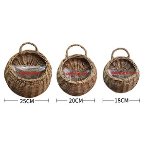 Pots suspendus de 9 pouces en plastique cintres pour plantes grands jardinières tressées cintre cône <span class=keywords><strong>jardinière</strong></span> liège mignon bol pont fer miroir lune - Product Image 2