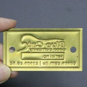 مخصص معدن الذهب لوحة اسم صانع ختمها محفورة لوحة نحاسية معدنية عتيقة تسجيل لباب الاستخدام - Product Image 2