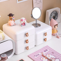 Boîte de rangement de bureau YBJ8651 style tiroir, simple, pour articles divers, accessoires capillaires, papeterie, armoire de rangement de bureau