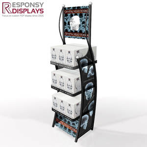 Présentoir de sol en métal de vente chaude pour bière vodka vin polyvalent et élégant - Product Image 2