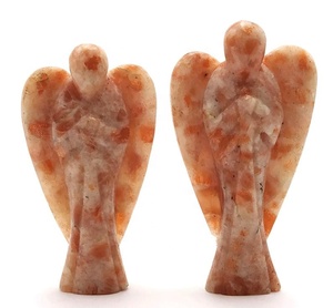 Ángel de la guarda superventas I Piedra del sol Piedra preciosa Orgón Ángel tallado - Product Image 1