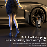Digital Tire Inflator for Car W/Auto Pump/Shut Off Feature, Portable Air Compressor, Carrying Case,150PSI