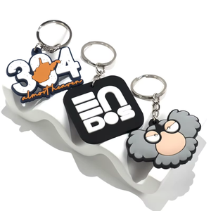 Customizable PVC Silicone Rubber Keychains Trendy Promotional Logo Hotel Motel Car Baseball Designs llaveros Personalizados