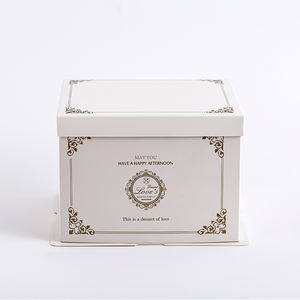 Cajas para Pasteles Altas, Ligeras, de 6, 8, 10 y 12 Pulgadas, Blancas y Azules, en Oferta - Product Image 3