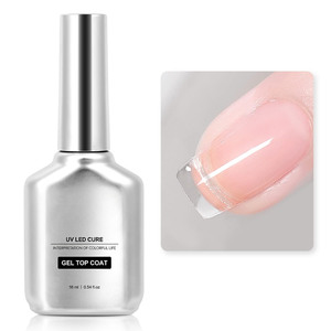 เจลท็อปโค้ทแบบด้าน 2 ขวด ขนาด 16 มล. ไม่ต้องเช็ด สำหรับทำเล็บ DIY เนื้อเจลใสแบบแก้ว ในขวด สำหรับอบด้วยแสงยูวี - Product Image 1