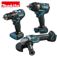 Makita 18V BL Brushless – Ensemble 3-en-1 : Perceuse, Clé à Chocs et Meuleuse d'Angle – Outil Électrique pour le Travail du Bois et l'Entretien