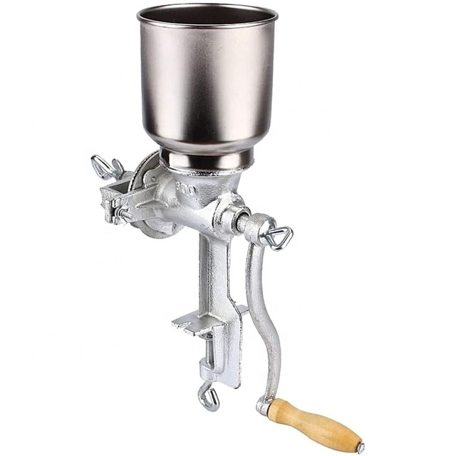 Home Kitchen Cast Iron Hand Crank Corn Grain Grinder Mill Coffee Cereal Grinder
